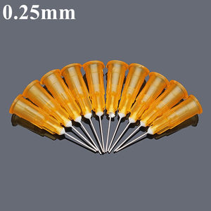 10pcs 0.25mm Diameter Universal Blunt Tip Fill Needle For Syringe Injector