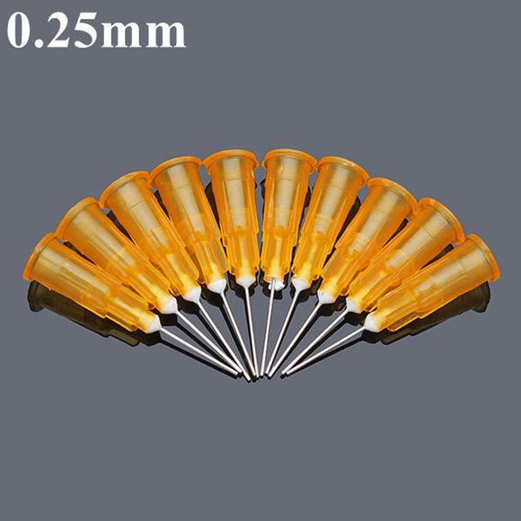 10pcs 0.25mm Diameter Universal Blunt Tip Fill Needle For Syringe Injector