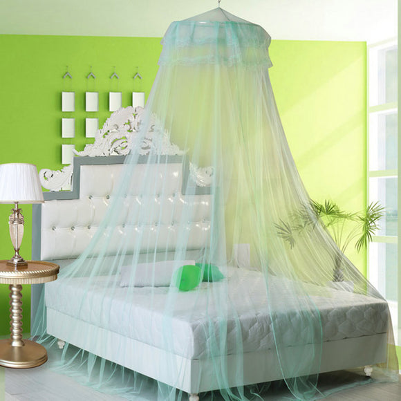 Elegant Lace Hanging Bedding Mosquito Net Dome Princess Bed Canopy Netting