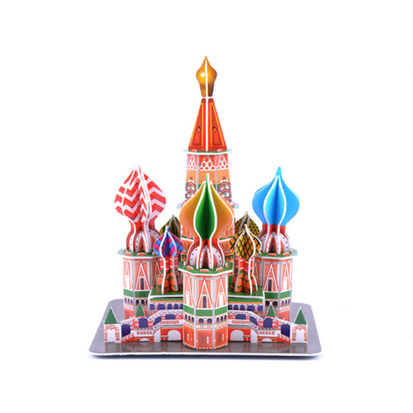 3D Paper Jigsaw Puzzle ST Basil's Cathedral DIY Blocks Toys