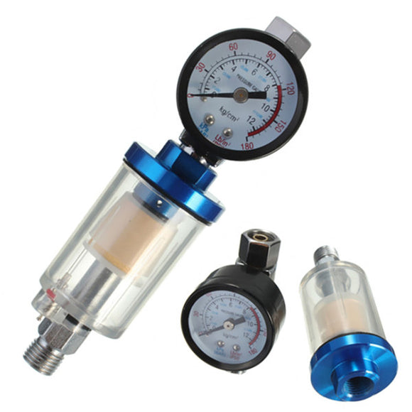 British Standard Pneumatic Gun Regulator And Mini air Filter oil water separator