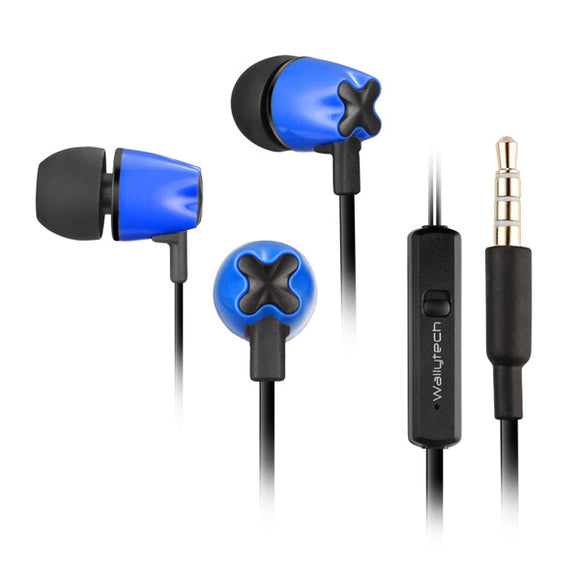 Wallytech W803 Universal Earphone With Mic For Mobile Phone