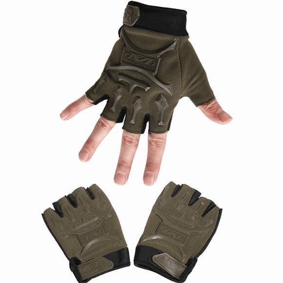 Tactical Outdoor Half Finger Gloves Antiskid Sport Cycling Motorcycle