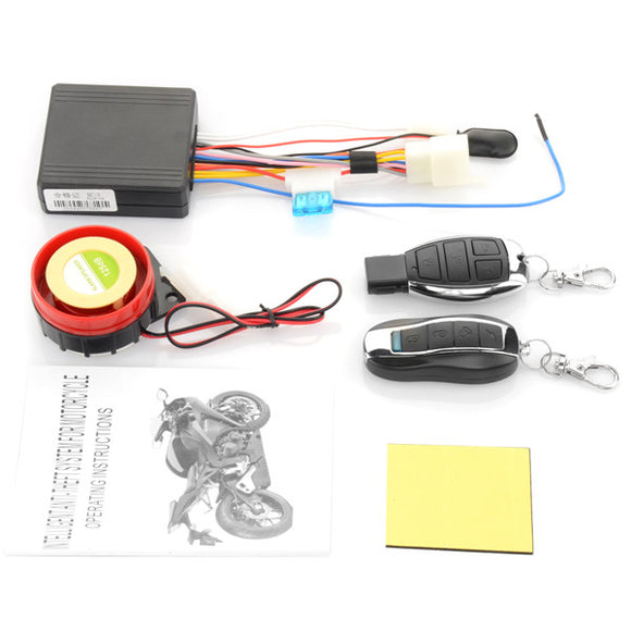 Motorcycle Bike Anti Theft Security Alarm System Remote Control Engine
