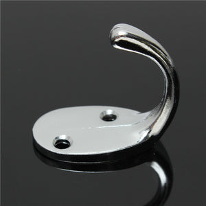 Hat Coat Hanger Robe Gown Chrome Plated Door Wall Bathroom Bedroom Hook