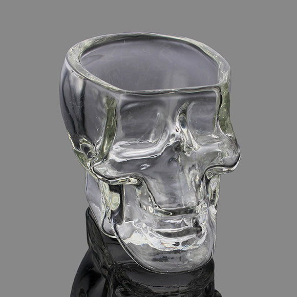 100ml Clear Head Glass Cup Clear Skull Vodka Whiskey Cup Creative Transparent Bar Glass