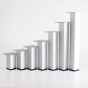 Metal Legs Square Aluminum Furniture Table Cabinet Feet Stand
