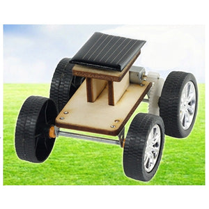 DIY Solar Wooden Car Toy Educational Assembly Model for Children