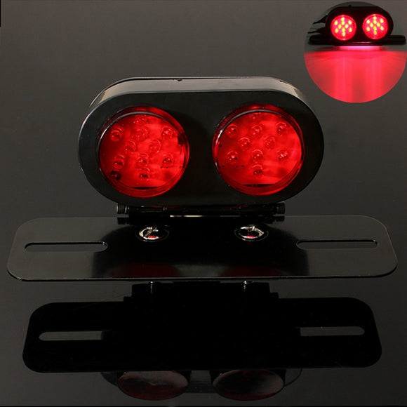 Motorcycle 25LEDs Rear Brake Tail Light License Plate Lamp For Harley