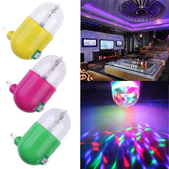 3W Magic Ball Rotating RGB LED Lamp Stage Light for Disco Party Gift AC 85-265V