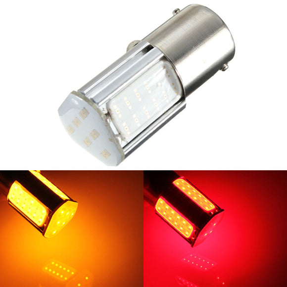 1156 G18 Ba15s 4 COB LED Turn Rear Light Car Bulb Red Yellow