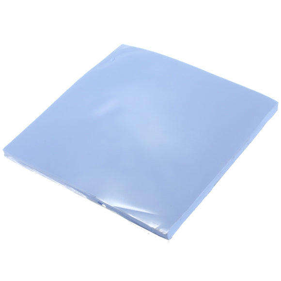 100mmx100mmx5mm GPU CPU Heat Sink Cooler Blue Thermal Conductive Silicone Pad