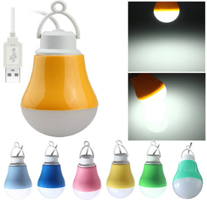 5W Portable Hook LED Bulb USB Light Reading Lamp For Camping Laptop PC Power Bank DC5V