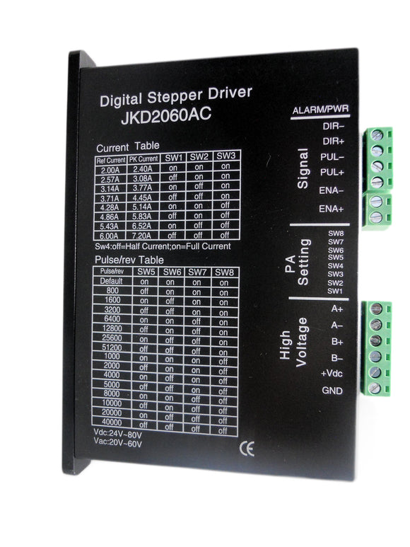 JKM JKD2060AC Two Phase Stepper Motor Driver Digital Stepper Driver 2.0A-6.0A DC 24-80V