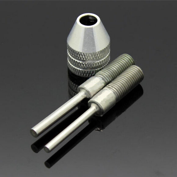 0.3-4mm Mini Keyless Drill Chuck Electric Grinder Adapter With 2.3mm/3mm Connecting Rod