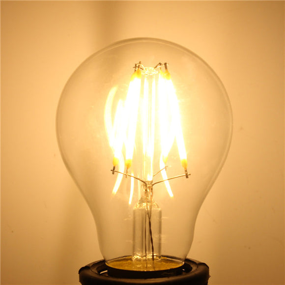 A60 E27 4W White/Warm White Non-Dimmable COB LED Filament Retro Edison Bulbs 220V