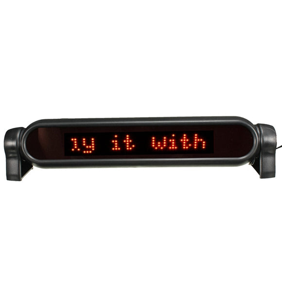 LED Car Display Board Programmable Electronic Moving Scrolling Message System 12V