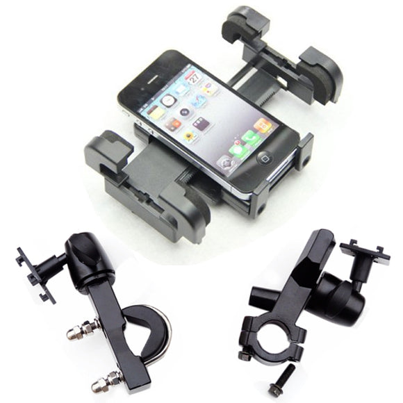 15-30mm Handlebar Motorcycle GPS Phone Stretch Mount Holder Aluminum Alloy zj-3