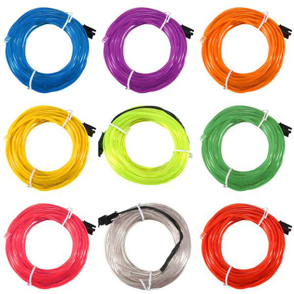 5M Single Color 5V USB Flexible Neon EL Wire Light Dance Party Decor Light