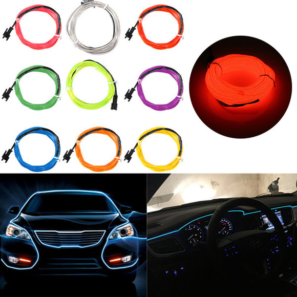 8M Single Color 5V USB Flexible Neon EL Wire Light Dance Party Decor Light