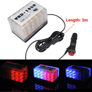 24W Auto Square Shape Strobe Ceiling 48LED Lamp Warning Light