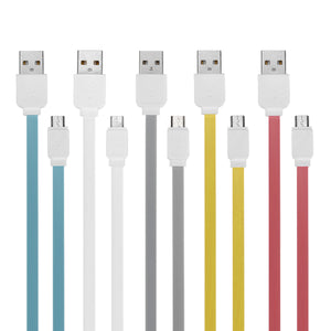 ROCK 2.1A 1M Flat Micro USB Charging Data Cable For Cell Phone