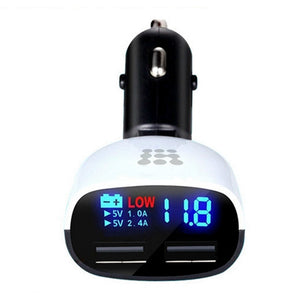 iMars Universal 12/24V To 5V 3.4A Dual Usb Ports LED Car Charger Travel Charger For Smartphone
