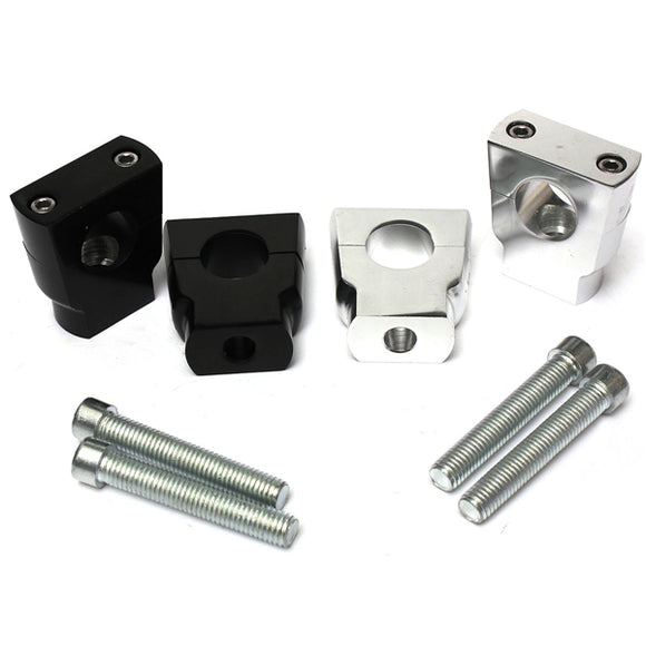 Motorcycle Bike 7/8inch 22mm Aluminium Handlebar Mount Mounting Risers Clamp