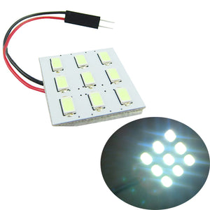 5630 9SMD Car LED White Interior Dome Reading Trunk Panel Light Bulb