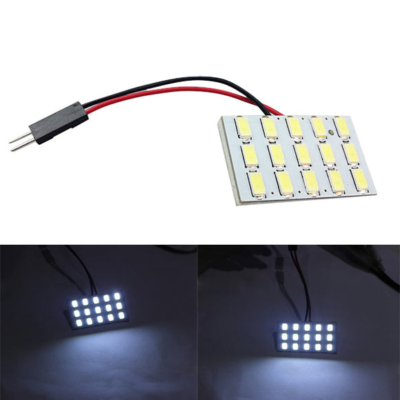 5630 15SMD Car White LED Interior Dome Reading Trunk Panel Light Bulb