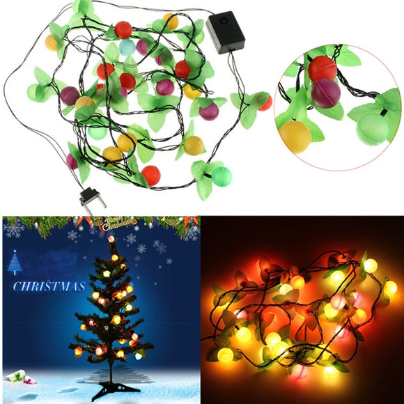 3M 28 LED Multicolor Fruit String Fairy Light for Xmas Party Tree Hang Decor
