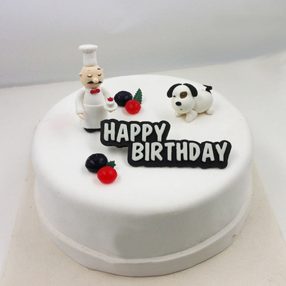 3D Silicone HAPPY BIRTHDAY Fondant Cake Chocolate Mold Mould Birthday Cake Decoration
