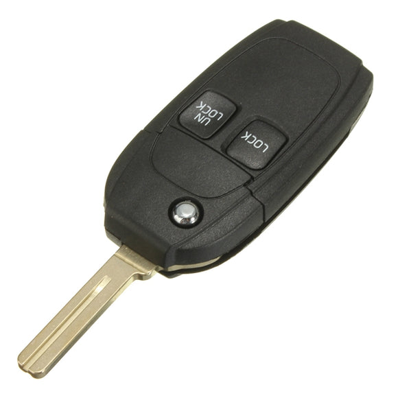 Car Remote Flip Key Case Cover Fob 2 Buttons for Volvo