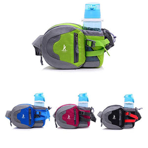 Sports Waist Pack Cycling Camping Hiking Water Bottle Waist Bag Messenger Bag
