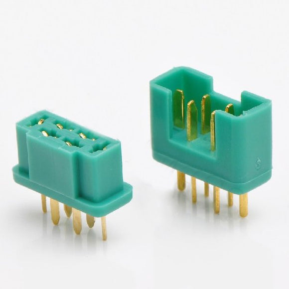 6 Pin MPX Plug Real Gold Plating Terminal Male & Female 1 Pair