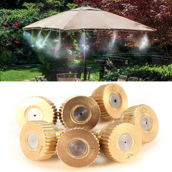 5pcs 3/16 Inch Brass Atomization Spray Nozzles Garden Cooling Misting Sprinkler