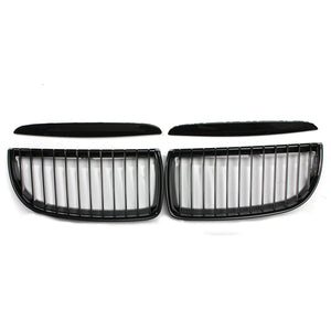 Front Kidney Grille Grill Gloss Black For BMW E90 3-Series Sedan 2005-2008