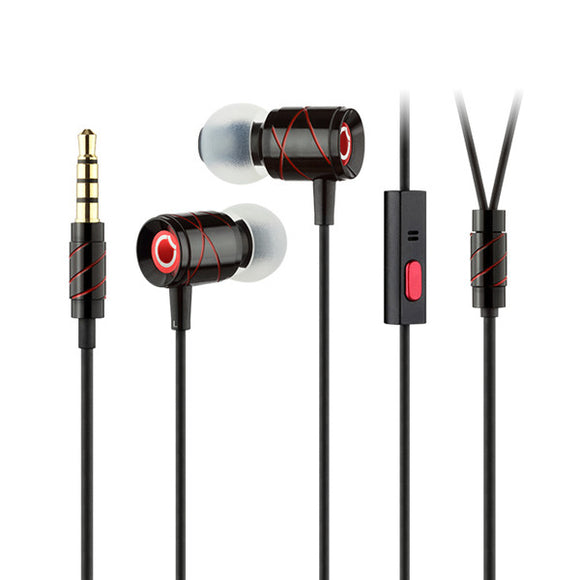 GGMM EJ-201 Universal In-ear Wire Control HiFi Earphone Headset With Mic