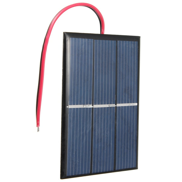 0.65W 1.5V 0-300mA Mini Solar Panel With Wire