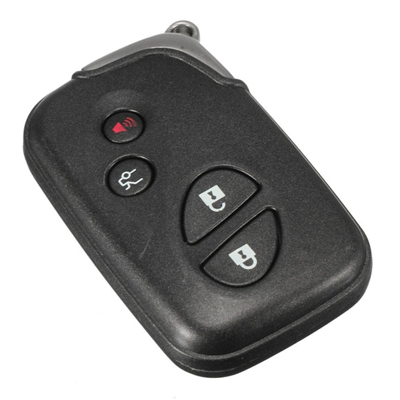 Car Remote Folding Uncut Flip Key Case Shell 4 Buttons Black for Lexus