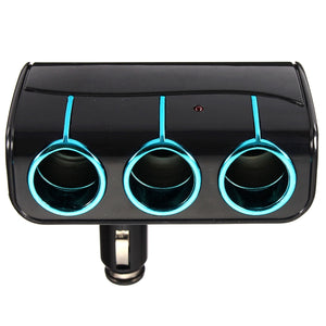 Car Truck Cigarette Lighter Socket Power Adapter Charger 3 Way 6A 12V