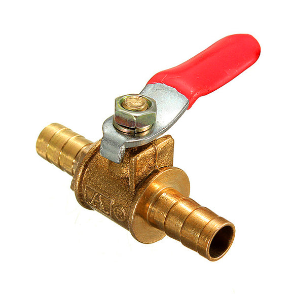 1/4 Inch Brass Barb Ball Valves For 8MM Water Tube