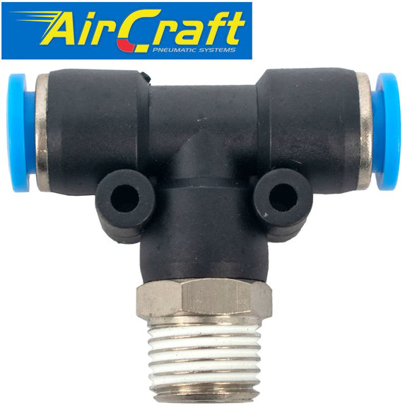 PU HOSE FITTING TEE 8MM-1/4 M