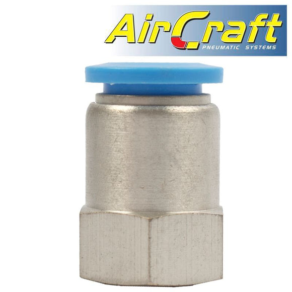 PU HOSE FITTING STRAIGHT STUD 12MM-1/8 F