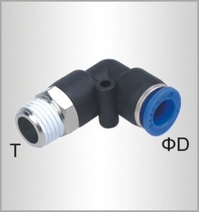 ELBOW 4MM-1/4 M PU HOSE FITTING