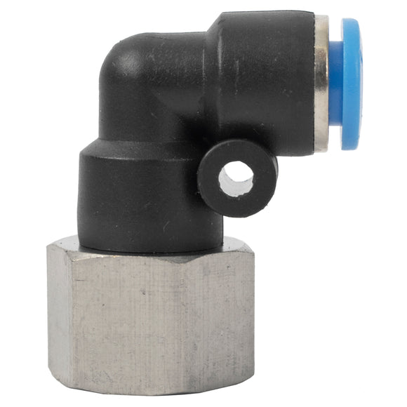 PU HOSE FITTING ELBOW 6MM-1/4 F