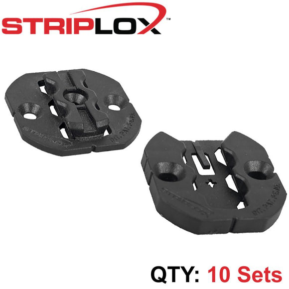 STRIPLOX CLIP 50 BULK BAG BLACK (10 SETS)