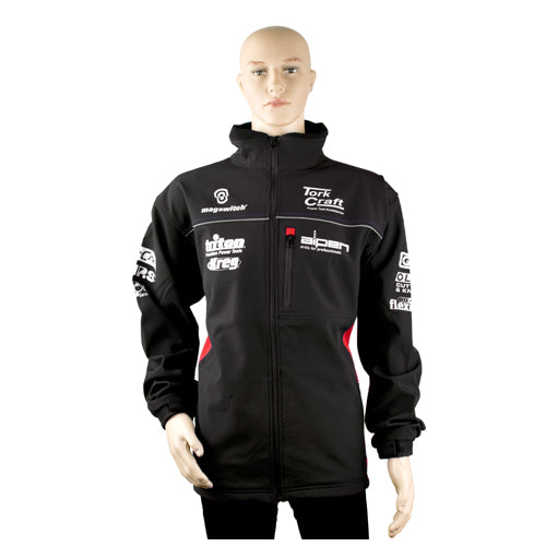 TORK CRAFT UNISEX 3 LAYER FLEECE BLACK & RED 3XL