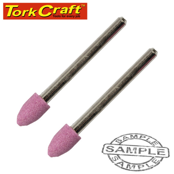 MINI GRINDING STONE 6.4MM CYL./CONE 3.2MM SHANK