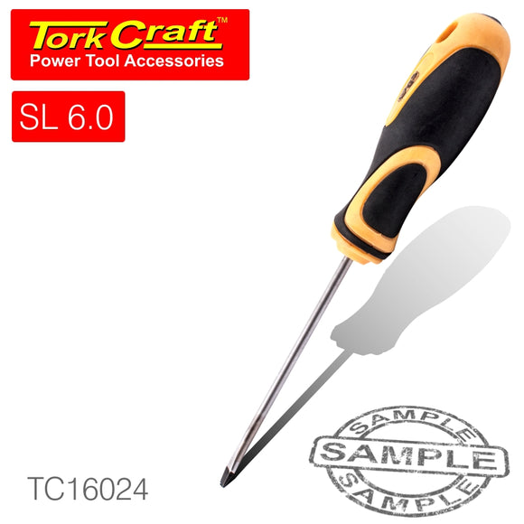 SCREWDRIVER SLOTTED 6 X 100MM